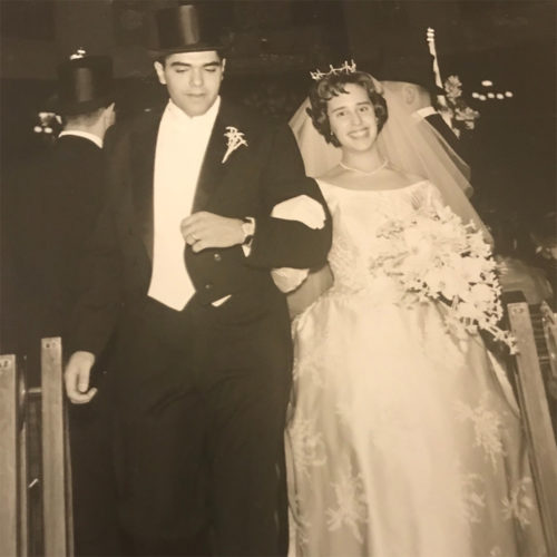 Our wedding day, December 18, 1960.