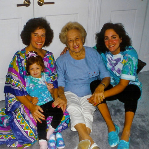 Four Generations! With mother, my daughter, Cheryl and granddaughter Samantha.
